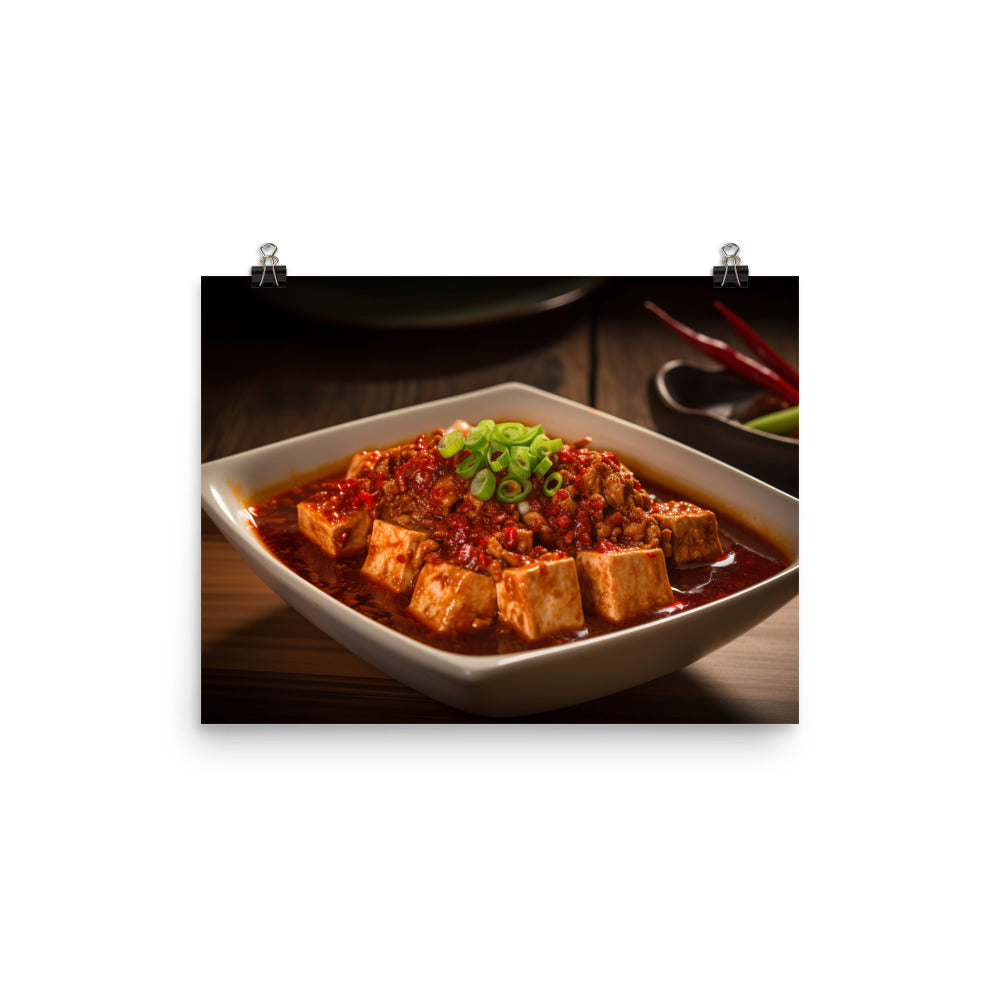 Mapo Tofu 麻婆豆腐 photo paper poster - Posterfy.AI