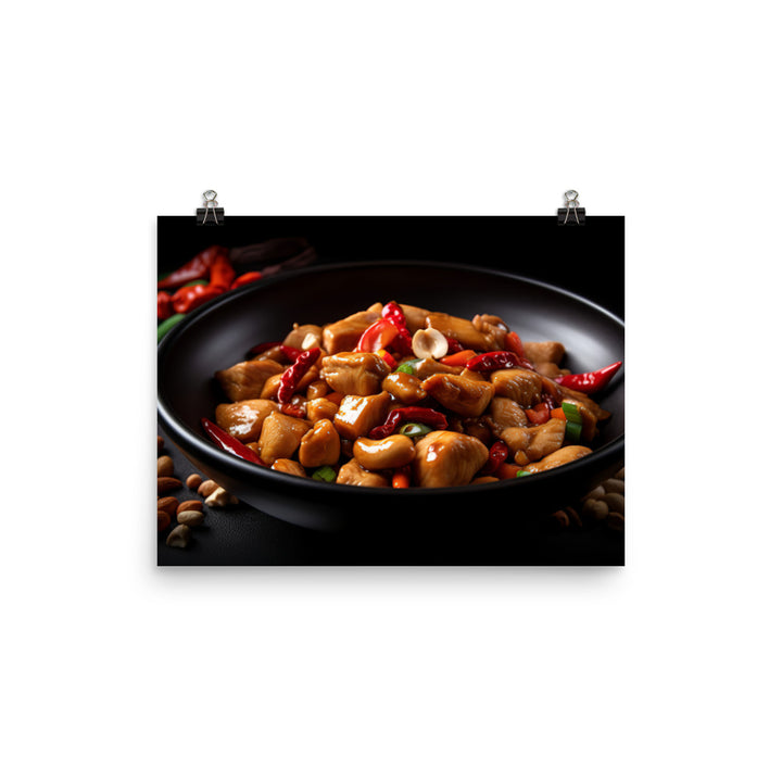Kung Pao Chicken 宮保雞丁 photo paper poster - Posterfy.AI