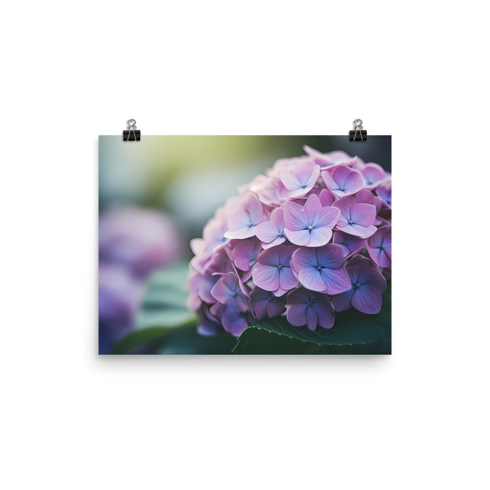 Soft and Dreamy Hydrangea photo paper poster - Posterfy.AI