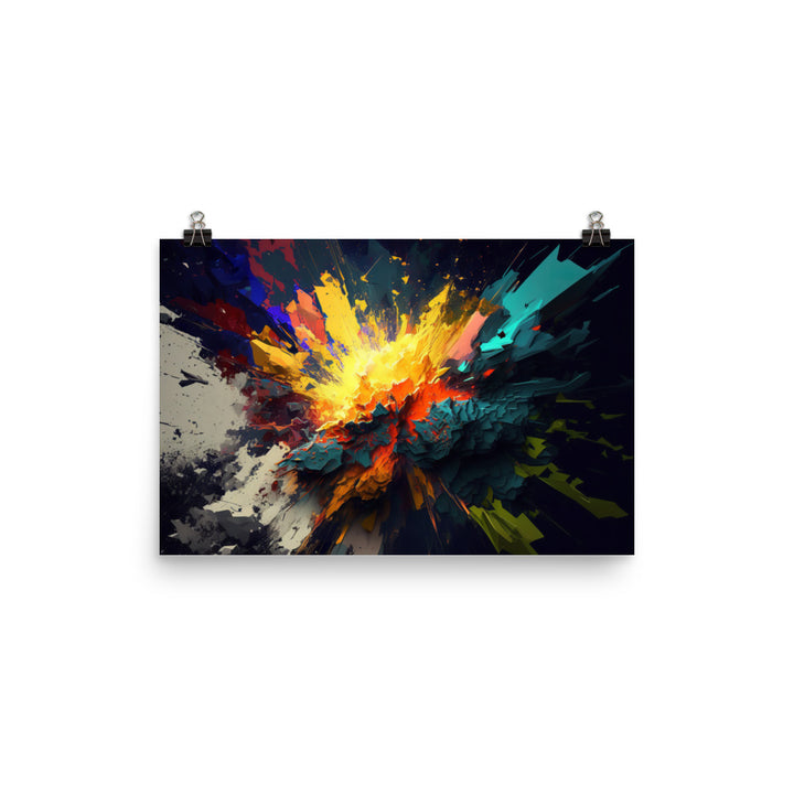 Explosion photo paper poster - Posterfy.AI