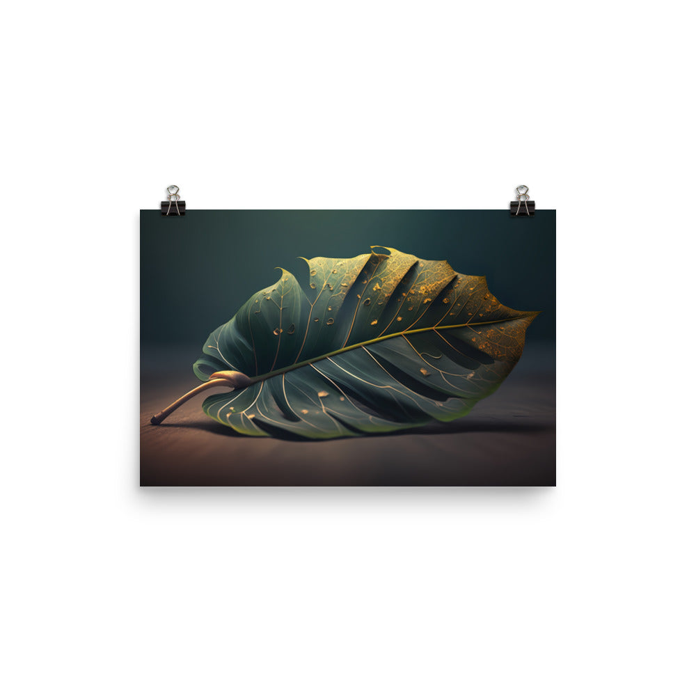 Bontanical Leaf photo paper poster - Posterfy.AI