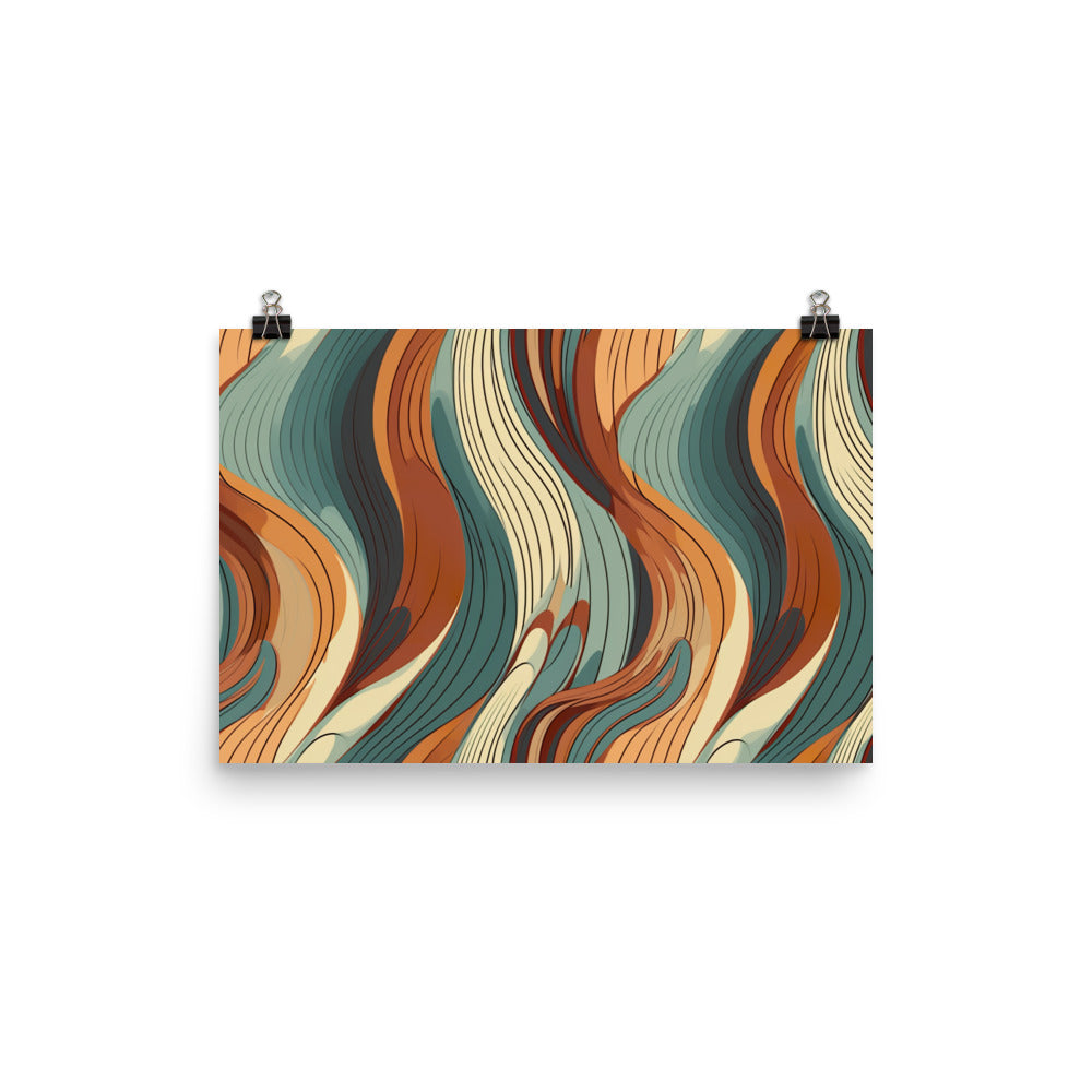 Flow Pattern photo paper poster - Posterfy.AI