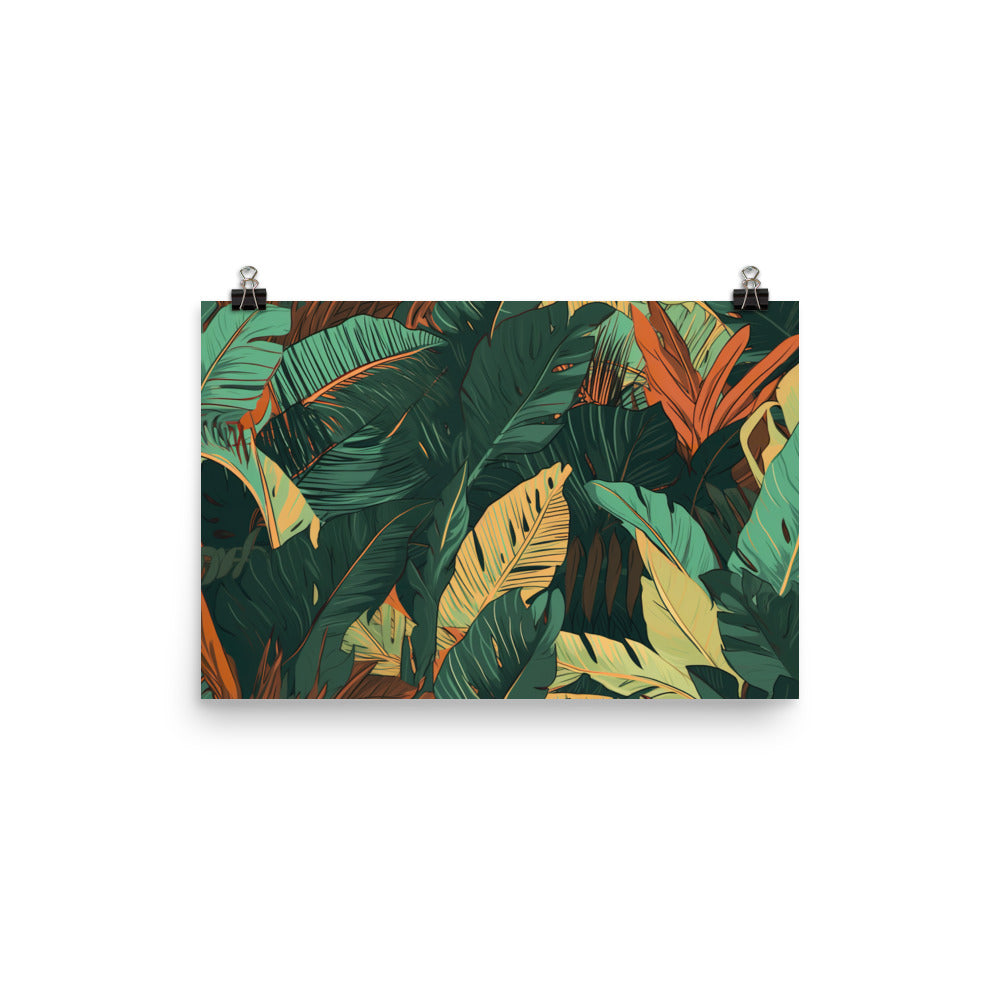 Tropical Pattern photo paper poster - Posterfy.AI