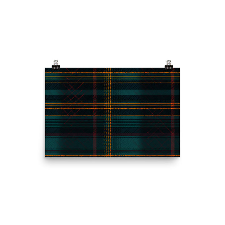 Tartan Pattern photo paper poster - Posterfy.AI