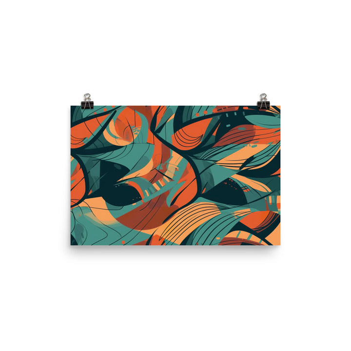 Abstract Pattern photo paper poster - Posterfy.AI