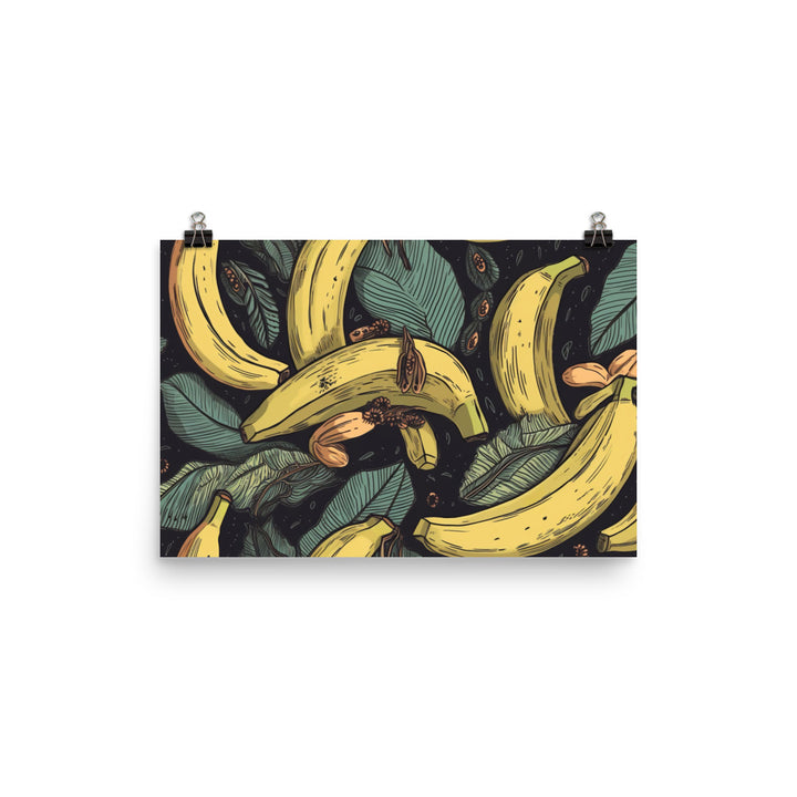 Bananas Pattern photo paper poster - Posterfy.AI