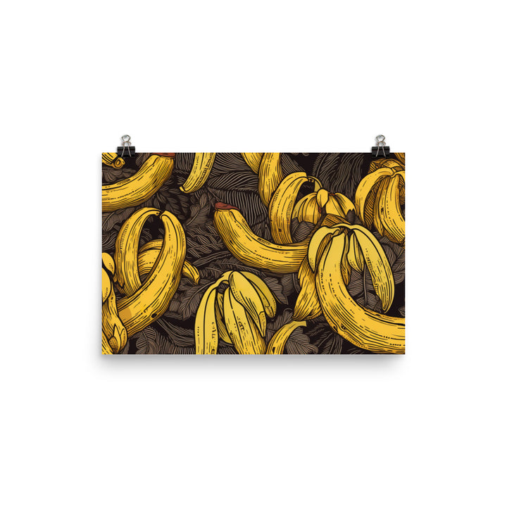 Bananas Pattern photo paper poster - Posterfy.AI