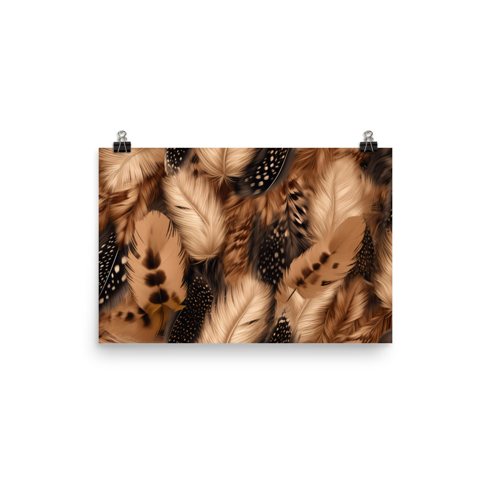 Fur Pattern photo paper poster - Posterfy.AI