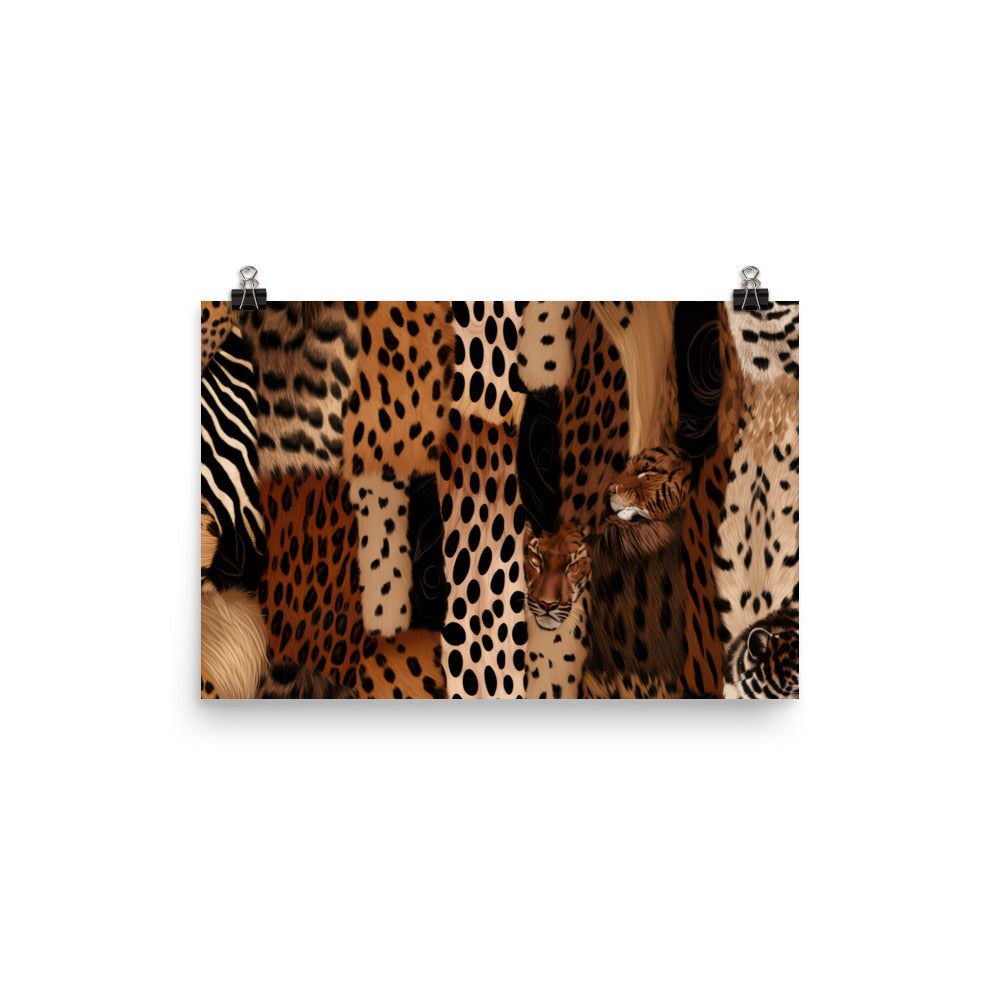 Animal Skins Pattern photo paper poster - Posterfy.AI