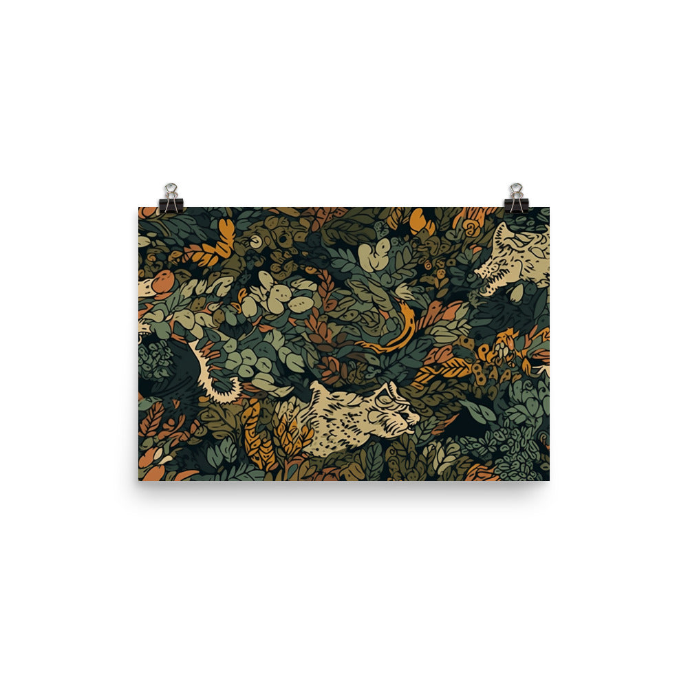 Animal Camouflage Pattern photo paper poster - Posterfy.AI