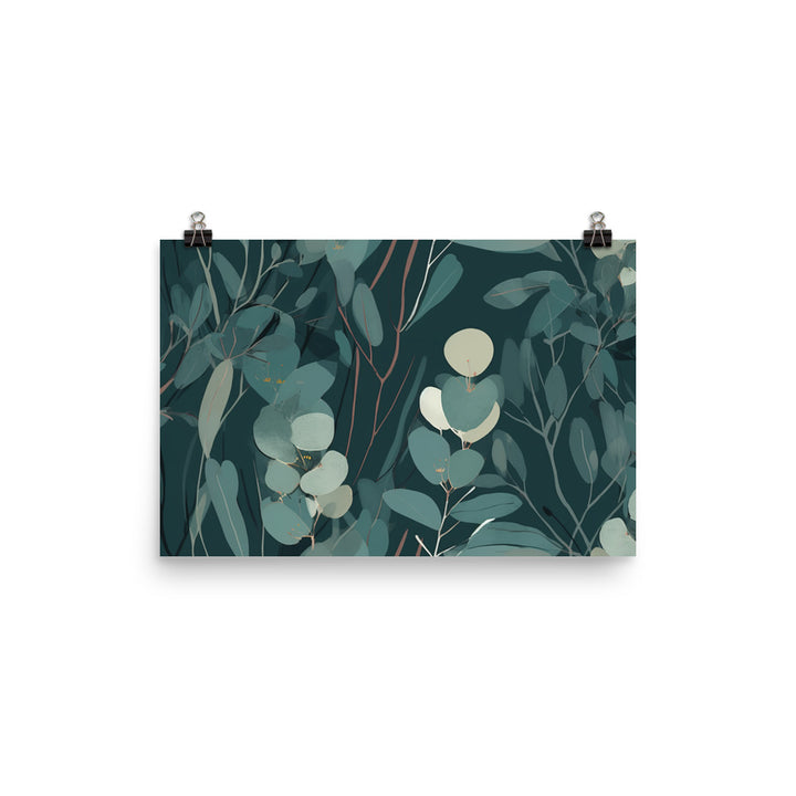 Eucalyptus Pattern photo paper poster - Posterfy.AI