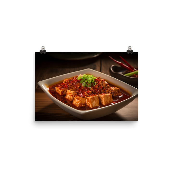 Mapo Tofu 麻婆豆腐 photo paper poster - Posterfy.AI