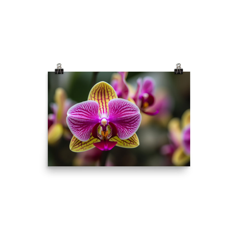 Orchid Colors in Bloom photo paper poster - Posterfy.AI