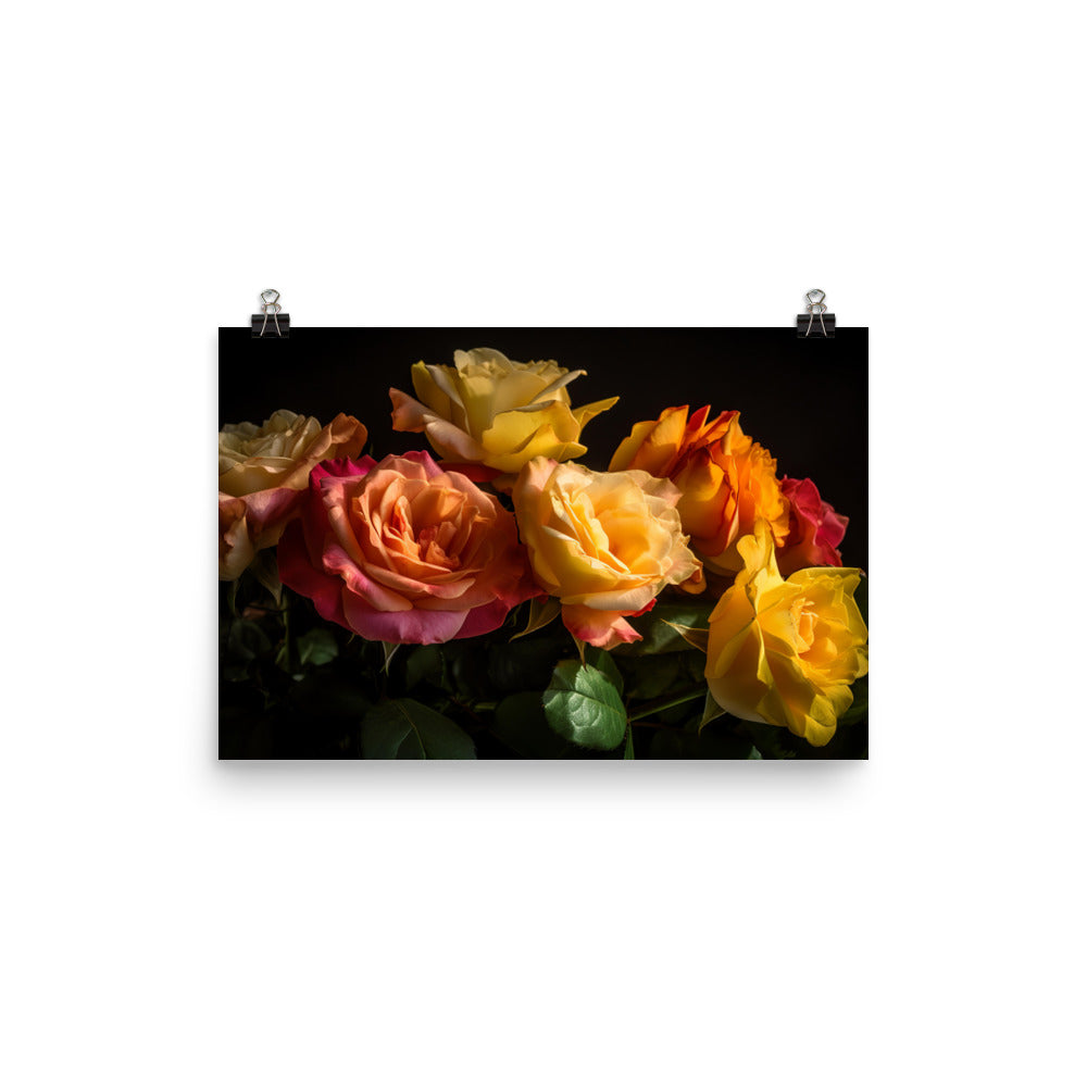 Radiant Roses photo paper poster - Posterfy.AI