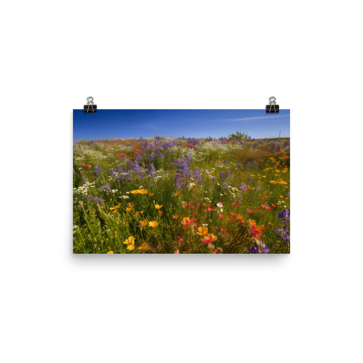 Wildflower Wonderland photo paper poster - Posterfy.AI