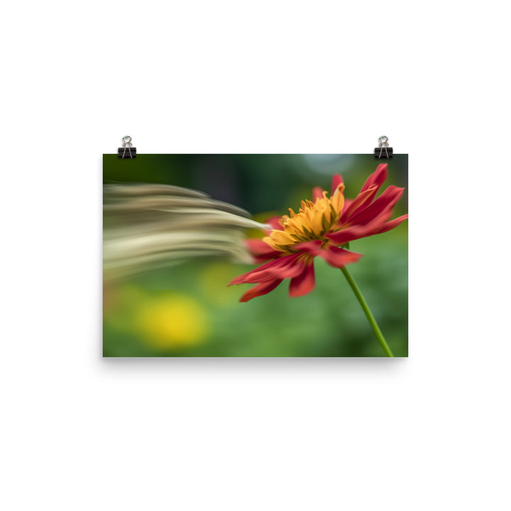 Petals in Motion photo paper poster - Posterfy.AI