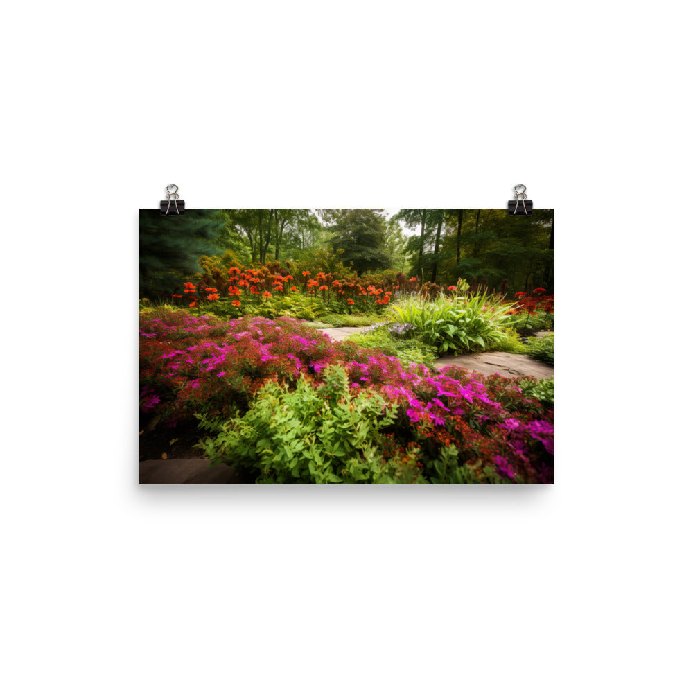 Botanical Garden Escape photo paper poster - Posterfy.AI