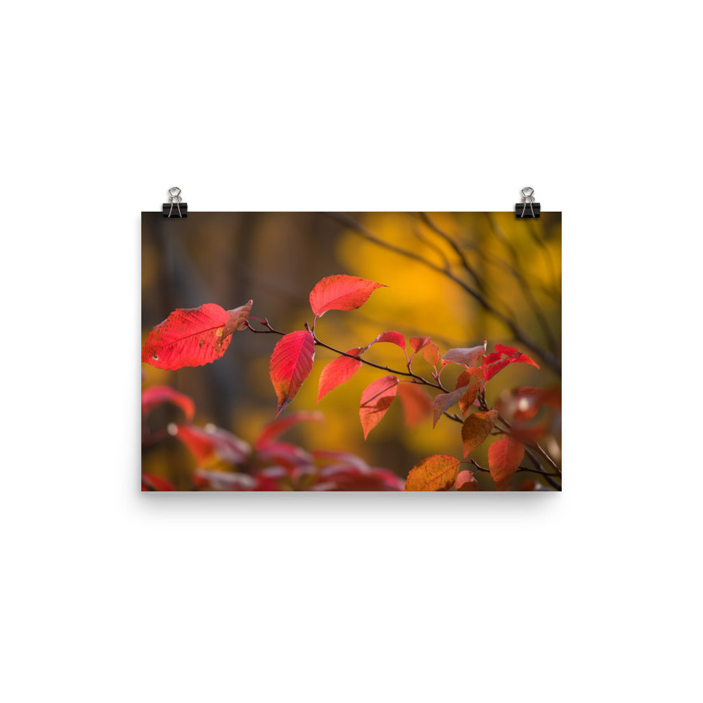 Vibrant Fall Foliage photo paper poster - Posterfy.AI