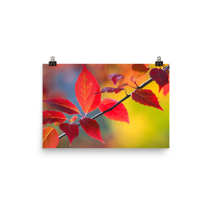 Vibrant Fall Foliage photo paper poster - Posterfy.AI