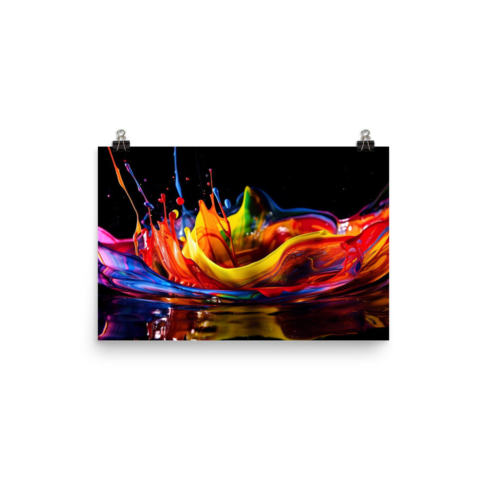 Fluid Dynamics photo paper poster - Posterfy.AI