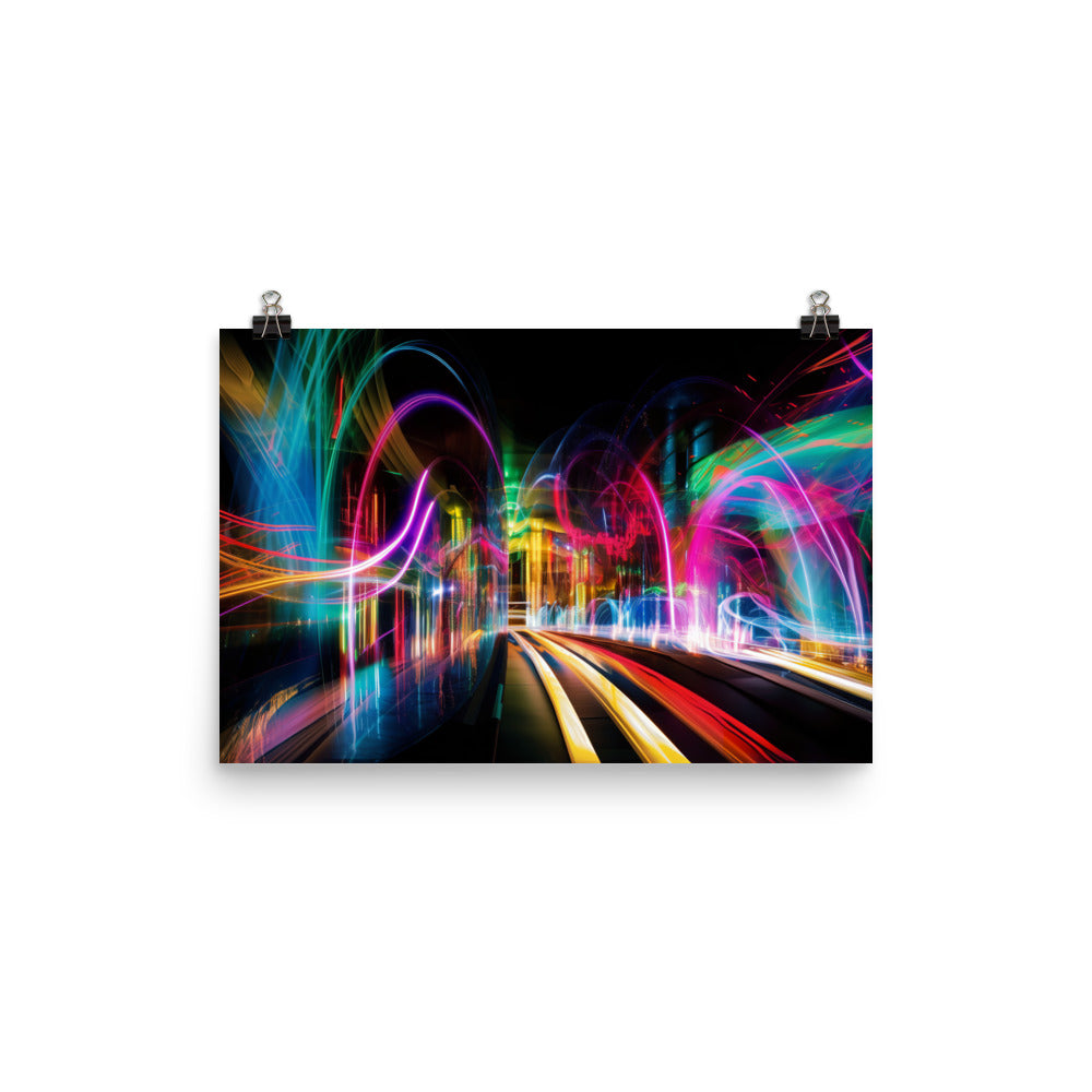 Ethereal Light Show photo paper poster - Posterfy.AI