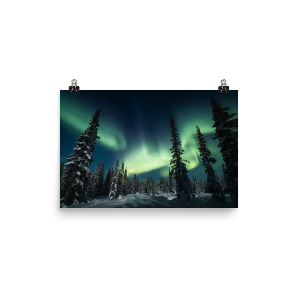 Northern Lights Adventure photo paper poster - Posterfy.AI