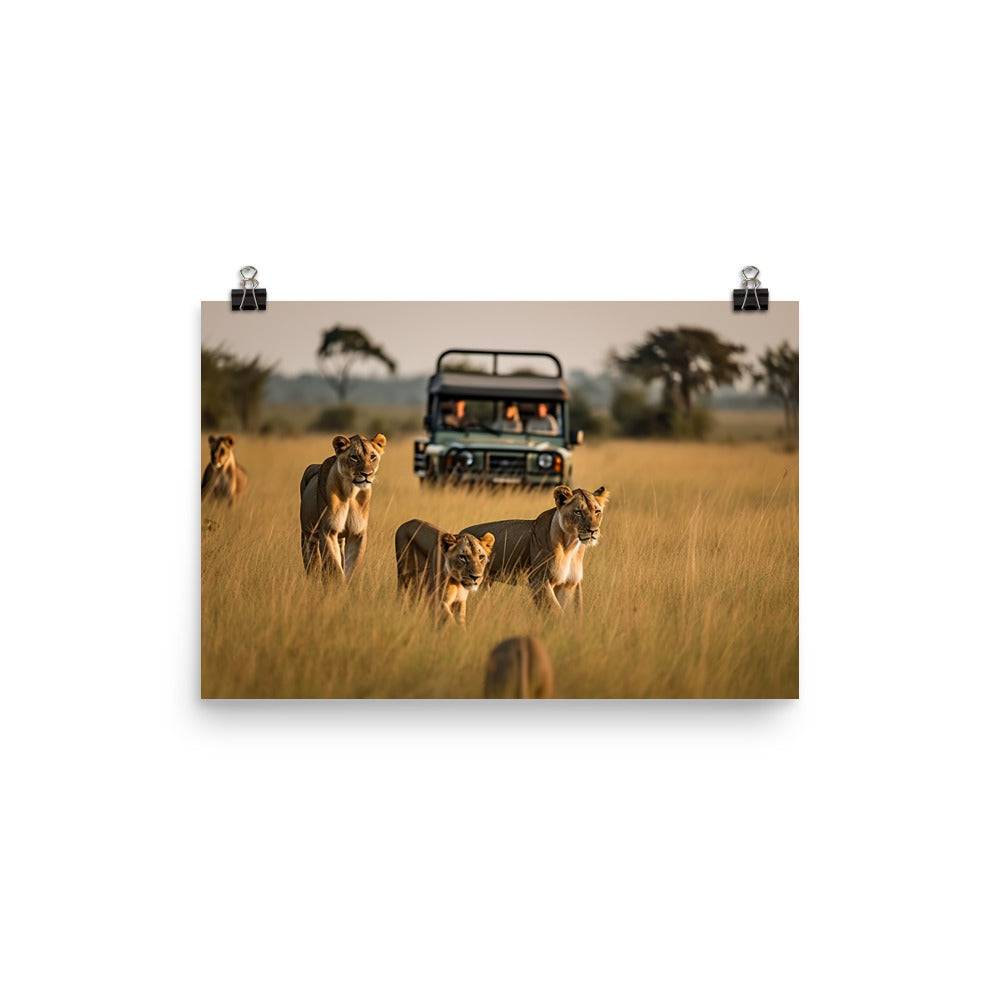 African Safari Adventure photo paper poster - Posterfy.AI