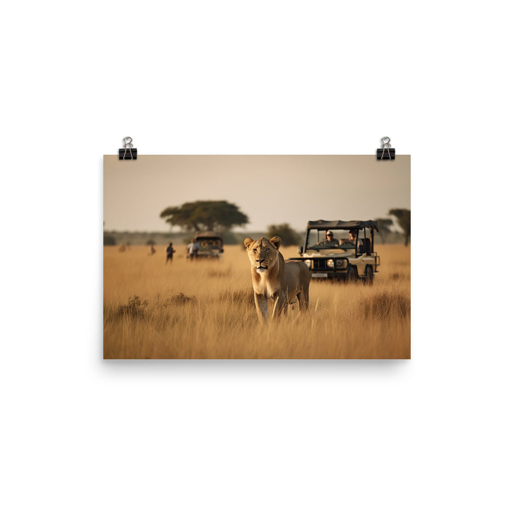 African Safari Adventure photo paper poster - Posterfy.AI