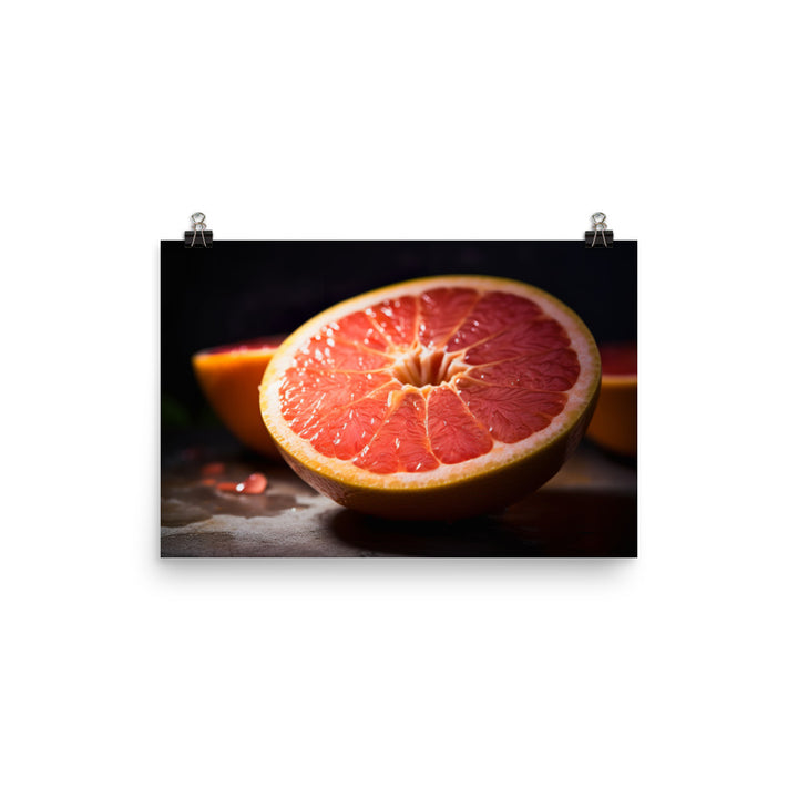 Pink Citrus Sunrise photo paper poster - Posterfy.AI