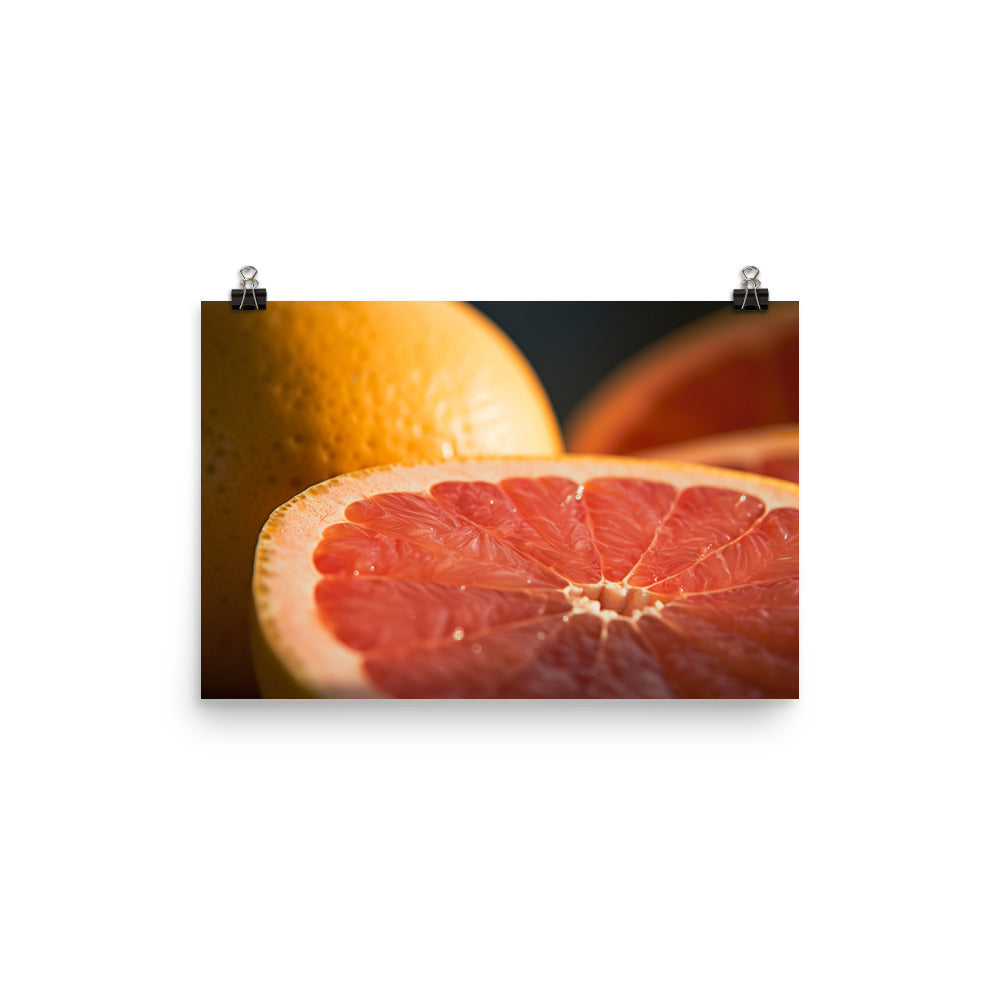 Pink Citrus Sunrise photo paper poster - Posterfy.AI