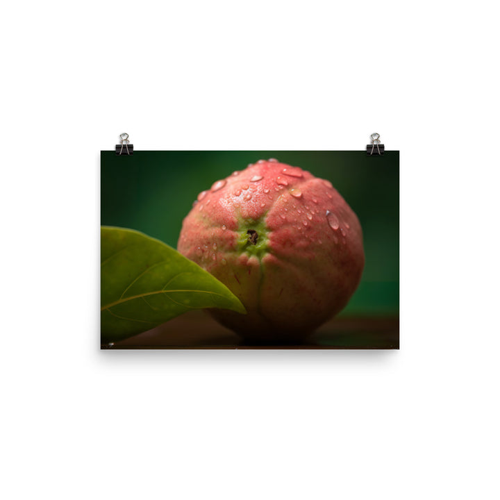 Juicy Guava Close-Up photo paper poster - Posterfy.AI