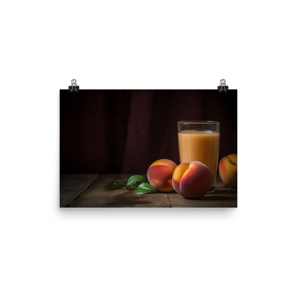 Peach Smoothie photo paper poster - Posterfy.AI