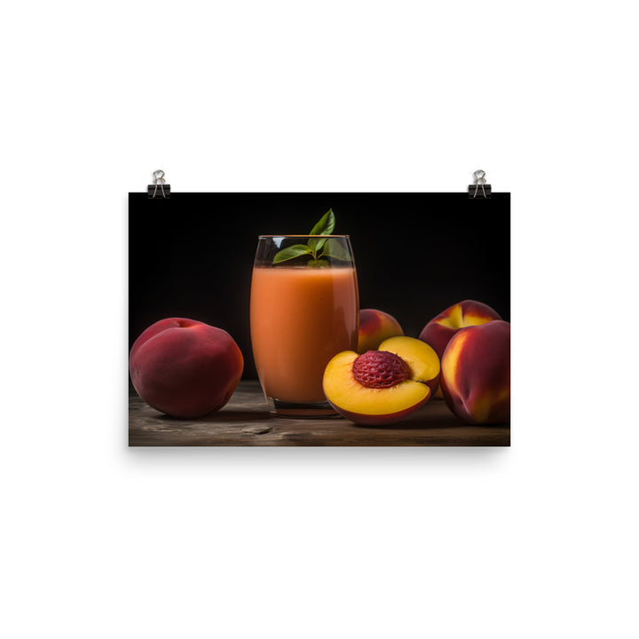 Peach Smoothie photo paper poster - Posterfy.AI