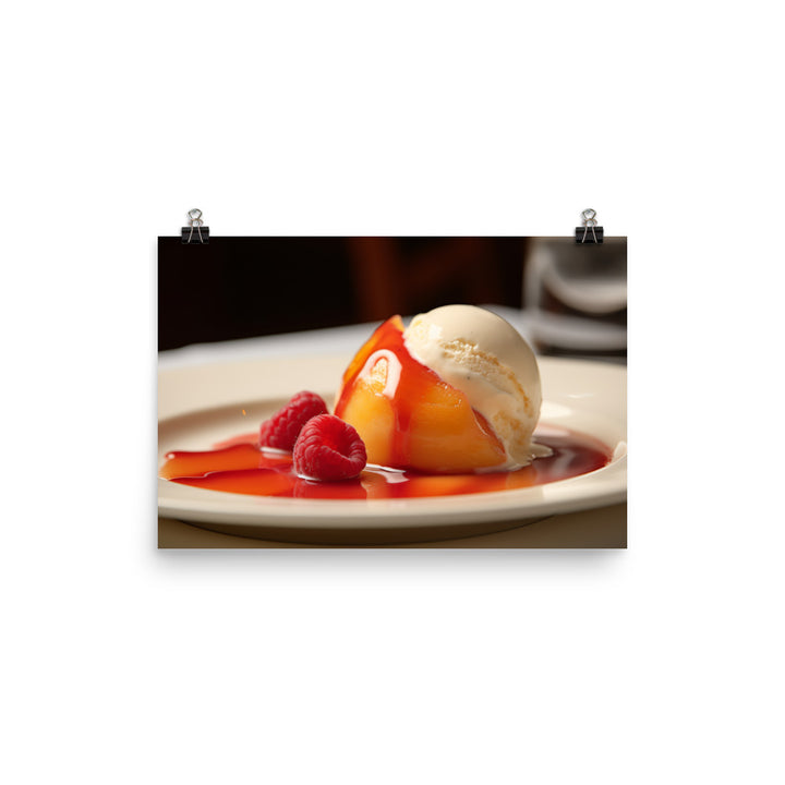 Peach Melba photo paper poster - Posterfy.AI