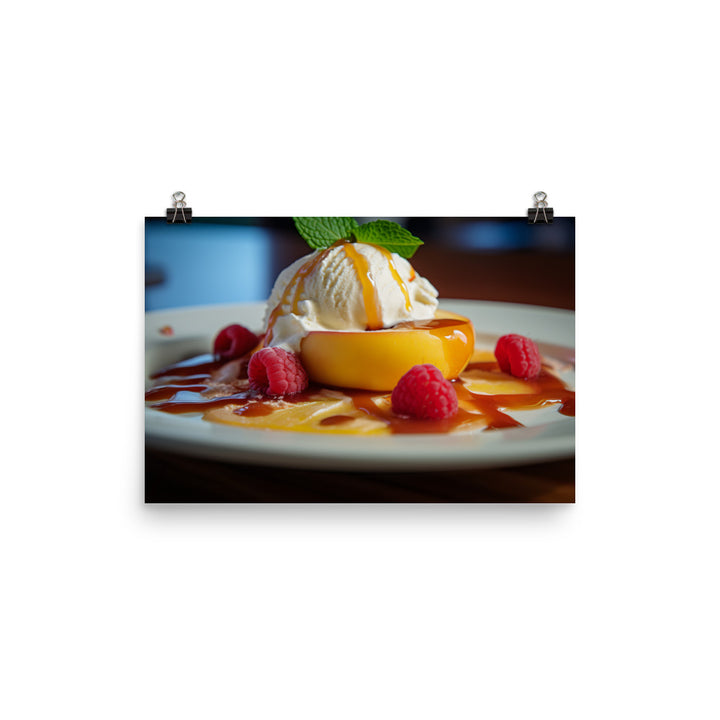 Peach Melba photo paper poster - Posterfy.AI