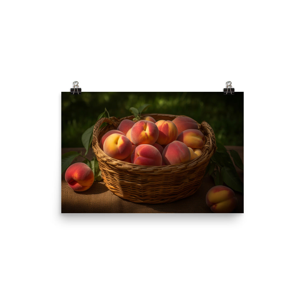 Peach Cobbler photo paper poster - Posterfy.AI