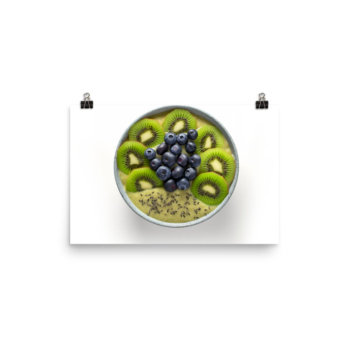 Kiwi Smoothie Bowl photo paper poster - Posterfy.AI