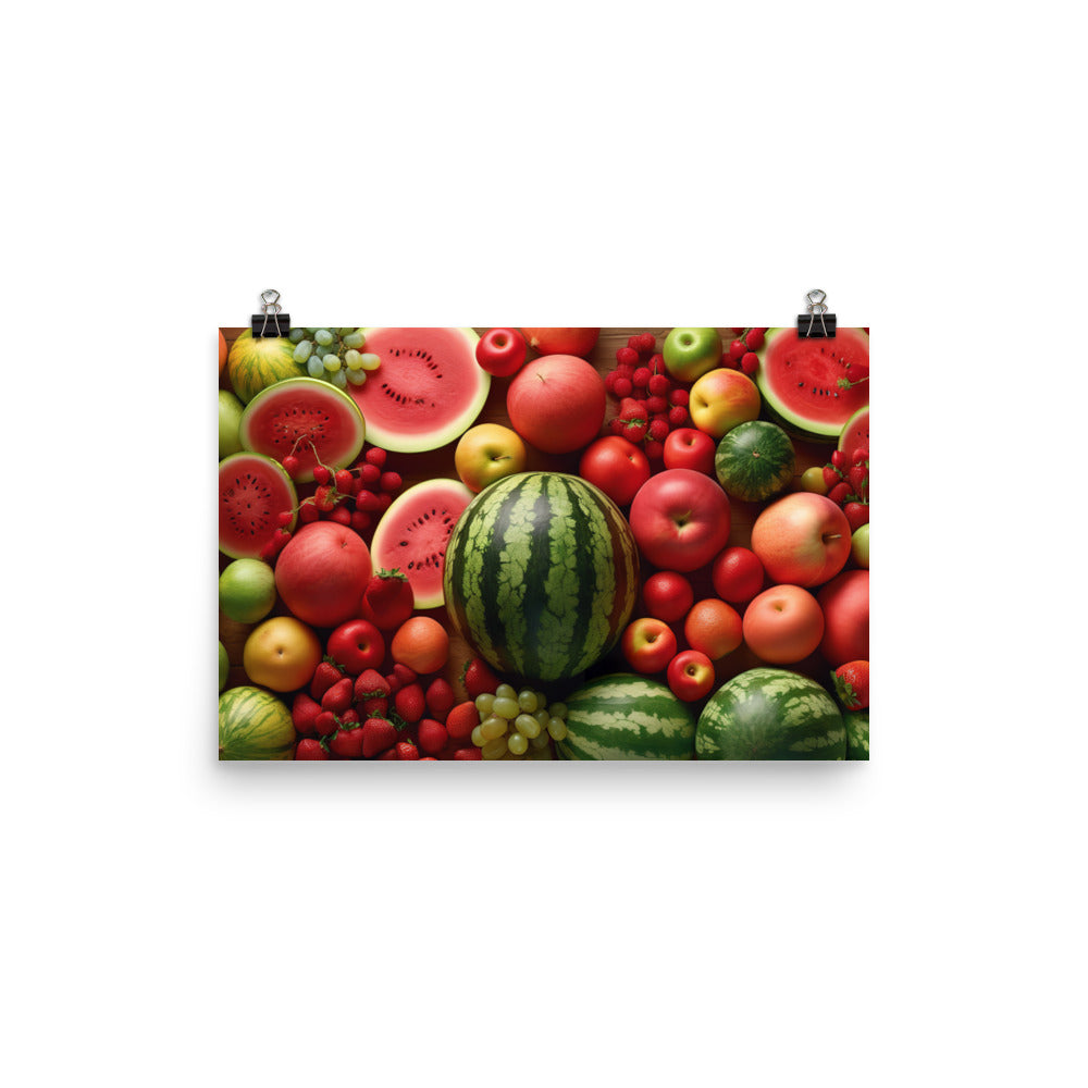 Watermelon Fruitscape photo paper poster - Posterfy.AI