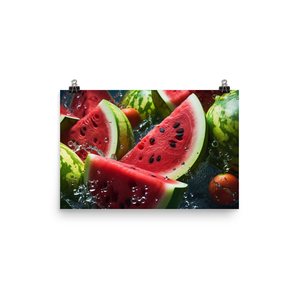 Watermelon Fruitscape photo paper poster - Posterfy.AI