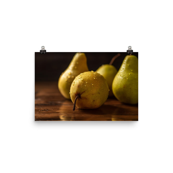Golden Delicious Pears photo paper poster - Posterfy.AI