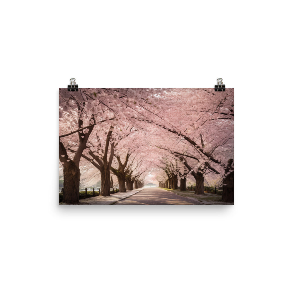 Cherry Blossom Dreams photo paper poster - Posterfy.AI