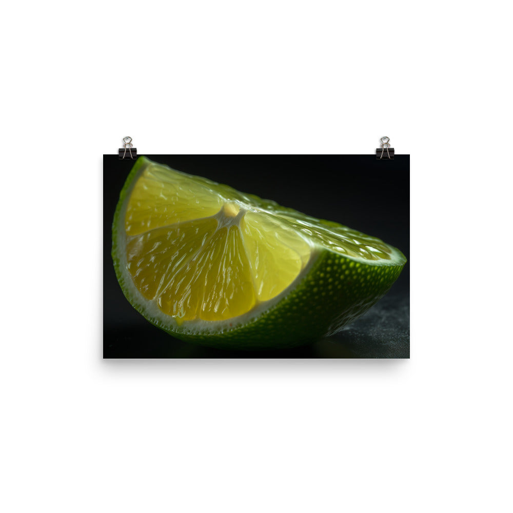Lime Slice photo paper poster - Posterfy.AI