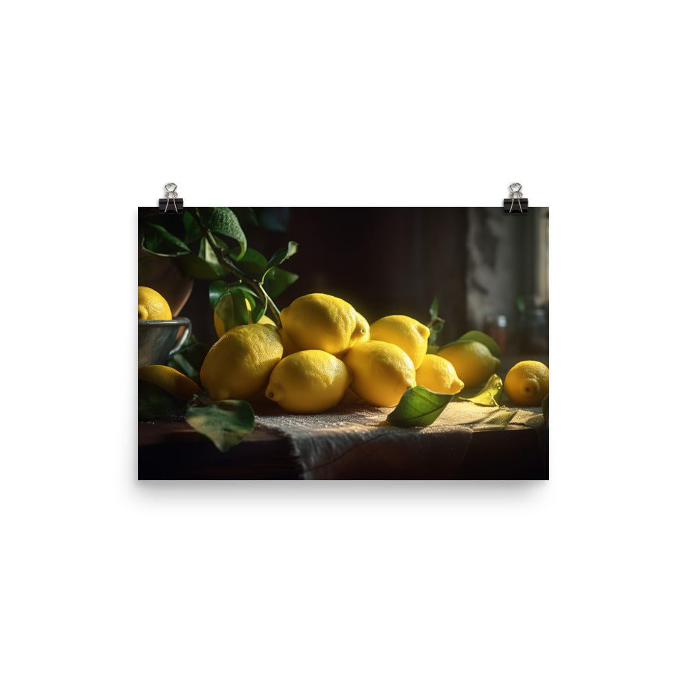 Sunny Citrus photo paper poster - Posterfy.AI