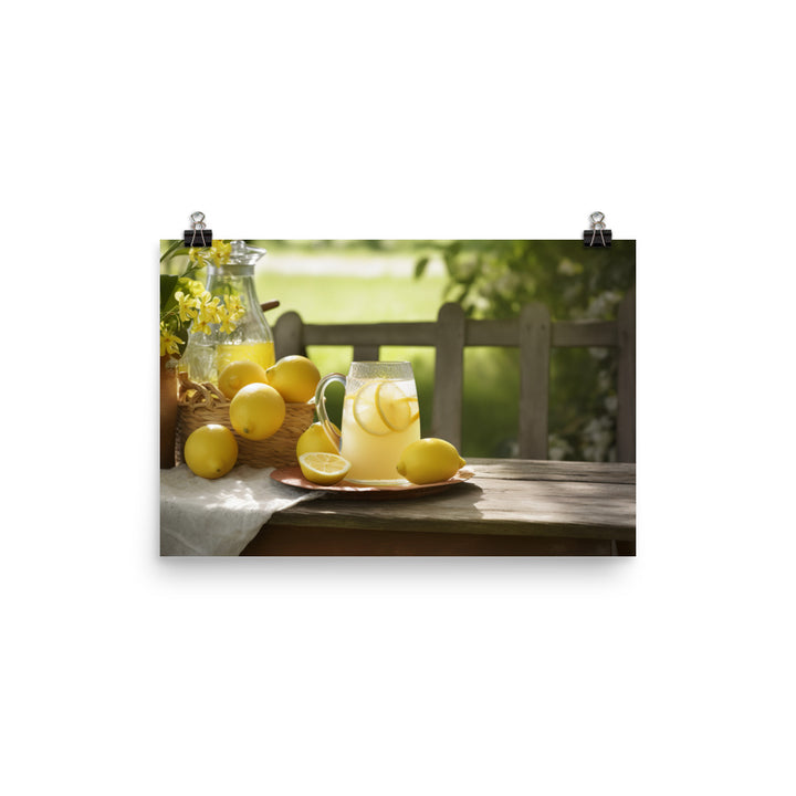 Lemonade Stand photo paper poster - Posterfy.AI