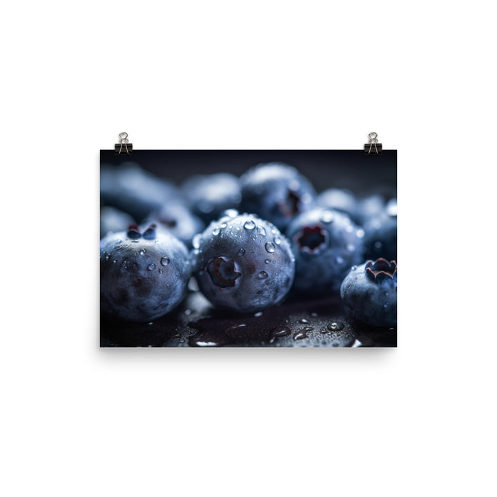 Blueberry Explosion photo paper poster - Posterfy.AI