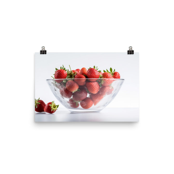 Strawberry photo paper poster - Posterfy.AI