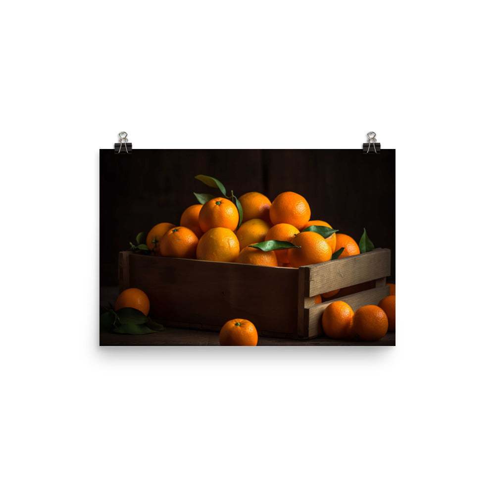 Juicy and Sweet Oranges photo paper poster - Posterfy.AI