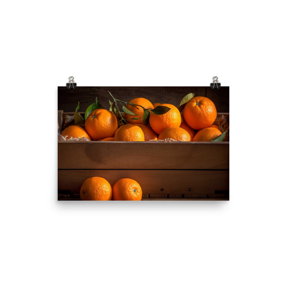 Juicy and Sweet Oranges photo paper poster - Posterfy.AI