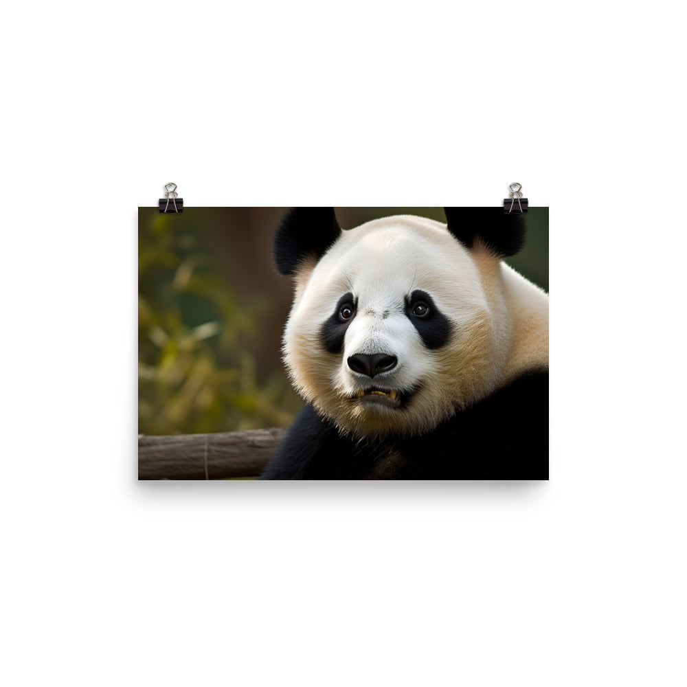 Panda Portrait photo paper poster - Posterfy.AI