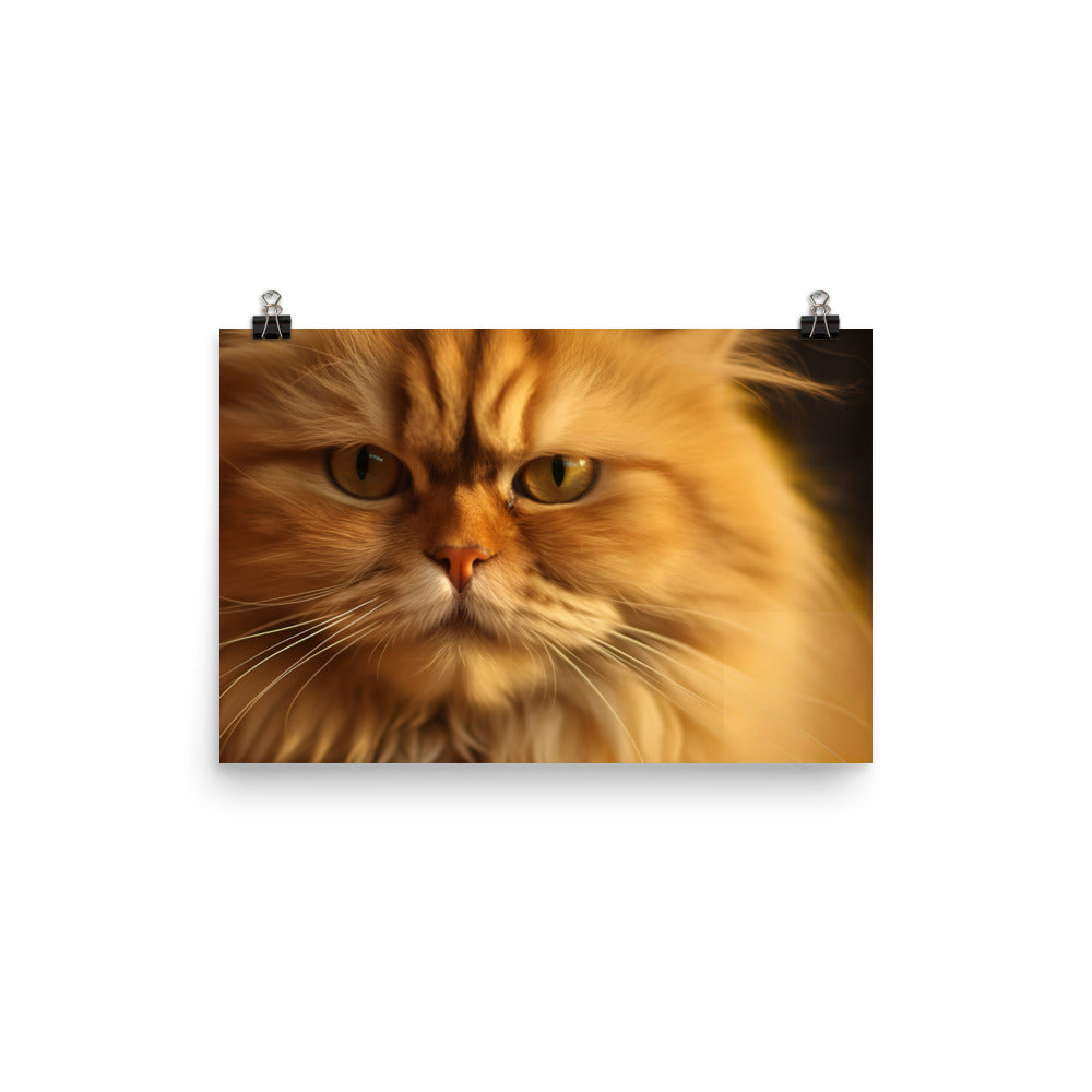 Golden Persian Beauty photo paper poster - Posterfy.AI